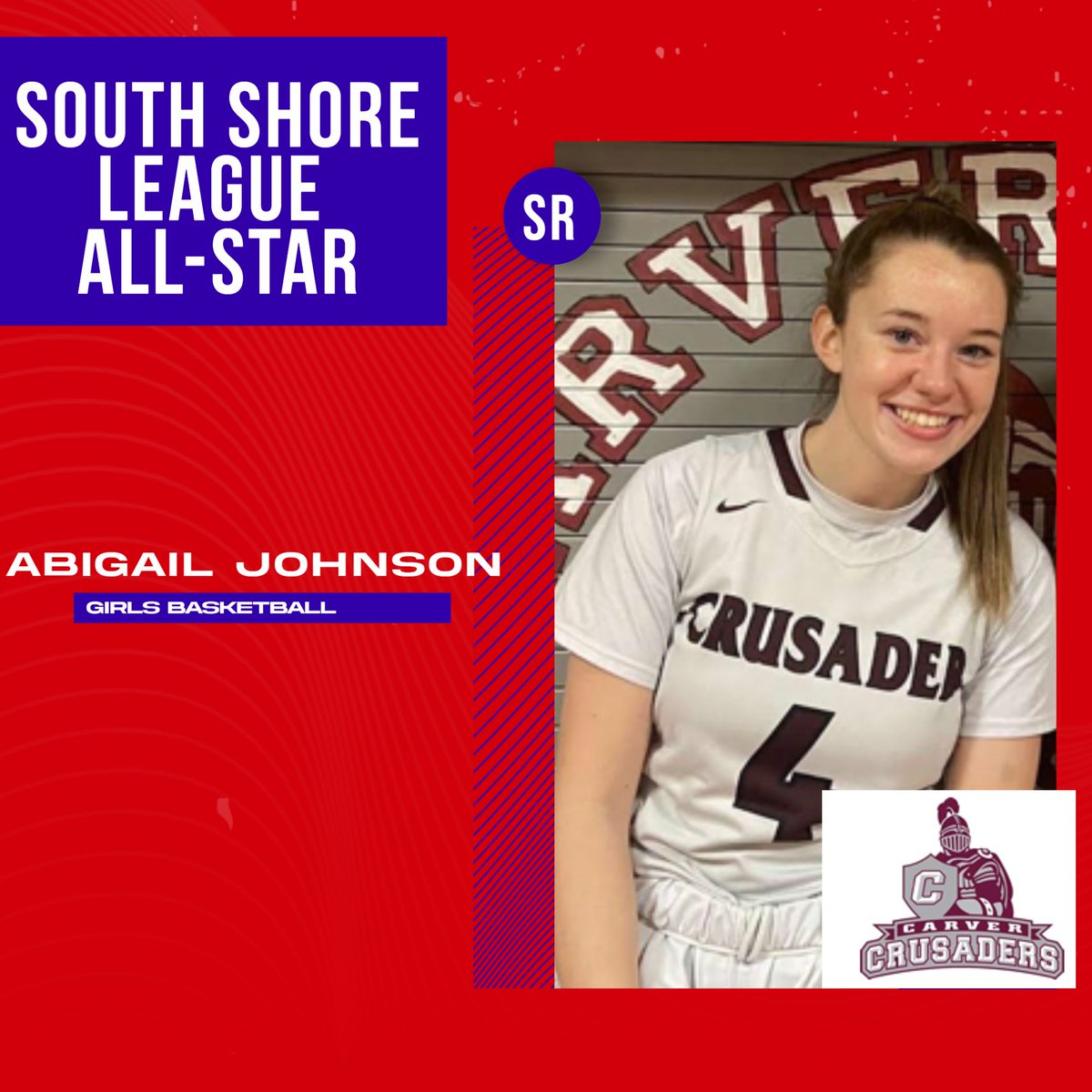 CarverCrusaders's tweet photo. Congrats to Abby, Havannah, and Ashleigh on being named Girls Basketball South Shore League All-Stars. https://t.co/lLHh7BxWik