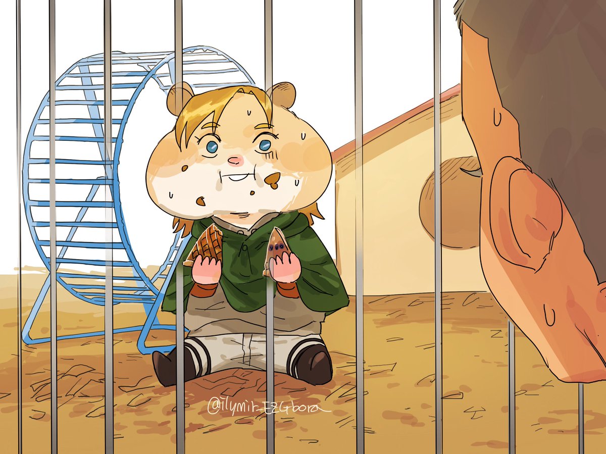 Annie Leonhamster eats pie
#aot #Aots4 #annieleonhart