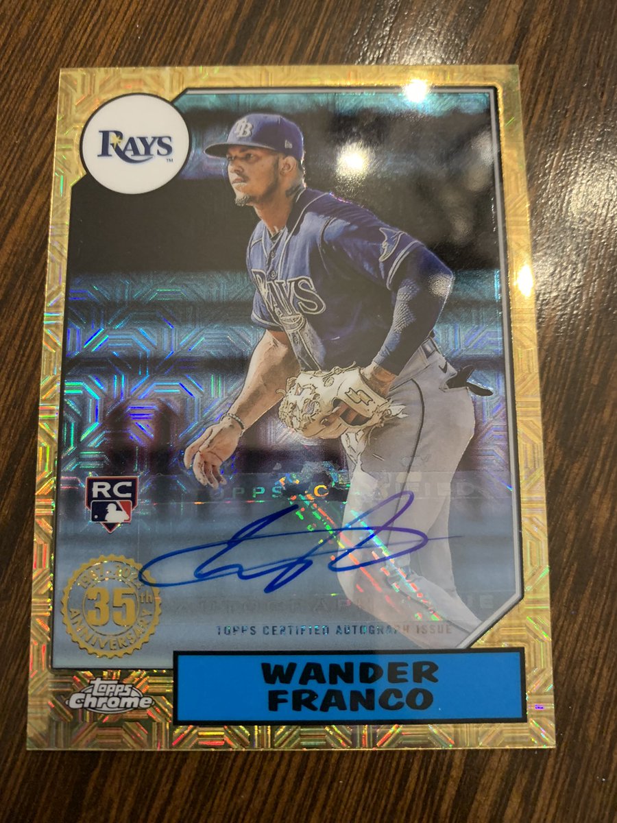 2022 Topps Wander Franco Mojo Auto #/199.  $850 DLVD Retweets appreciated! <a href="/delspacefranco/">Mark Del Franco</a> <a href="/TiskaSue/">Sue Tiska</a> <a href="/KellysKards1768/">KellysKards1768</a> <a href="/tanmanbbfan/">TanManBaseballFan</a>