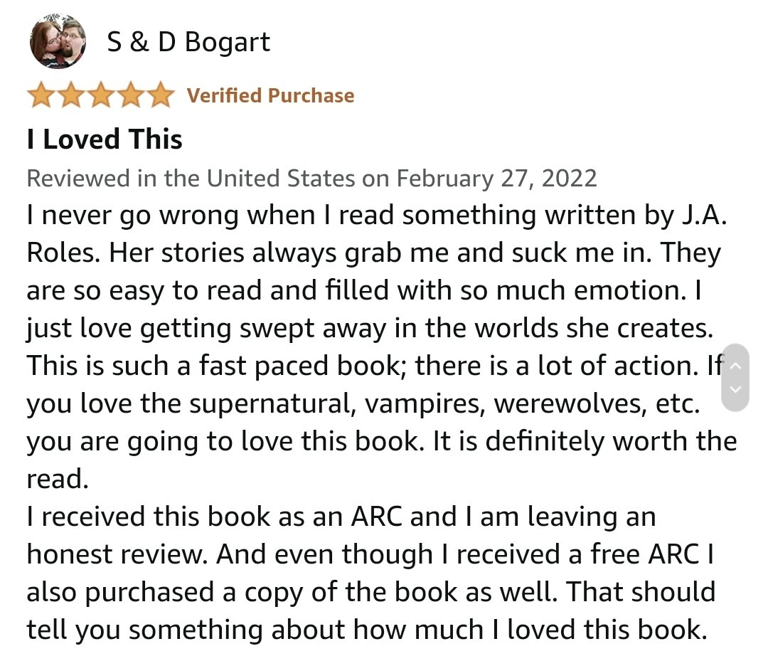 J.A. Roles (@ja_roles_author) on Twitter photo This review 😭😭😭 This review 😭😭😭