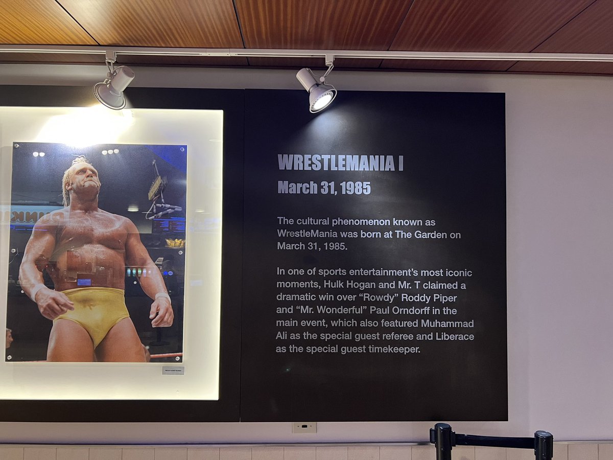 Walking in the hallway <a href="/TheGarden/">MSG</a> with my 3 sons for the <a href="/NYRangers/">New York Rangers</a> game and passed this. 

Made me think…<a href="/HulkHogan/">Hulk Hogan</a>, got one more in ya?