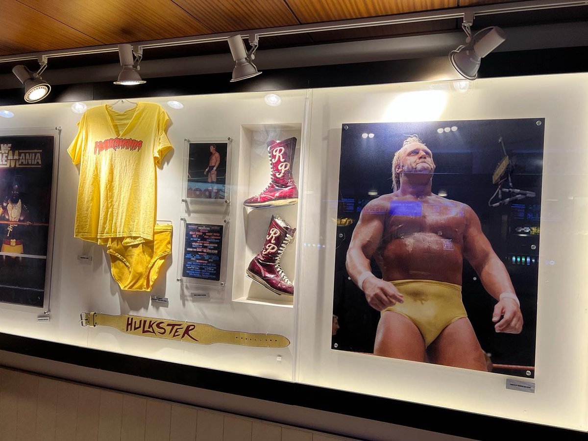 shanemcmahon's tweet photo. Walking in the hallway @TheGarden with my 3 sons for the @NYRangers game and passed this. 

Made me think…@HulkHogan, got one more in ya? https://t.co/Dnpm0Q7S6o