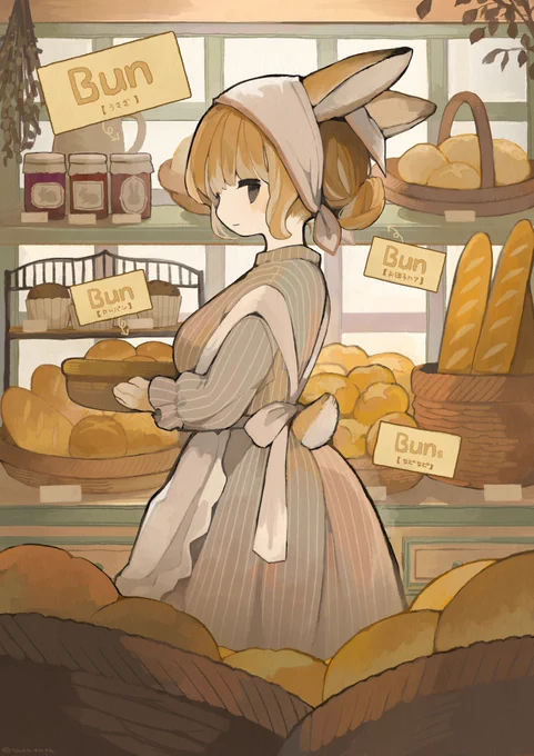 #今月描いた絵を晒そう 🐰🍞🍓🫐🤍🐰 