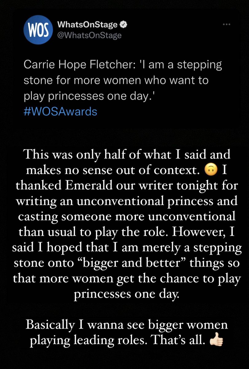 CarrieHFletcher's tweet photo. https://t.co/ZyG3TdGxTR