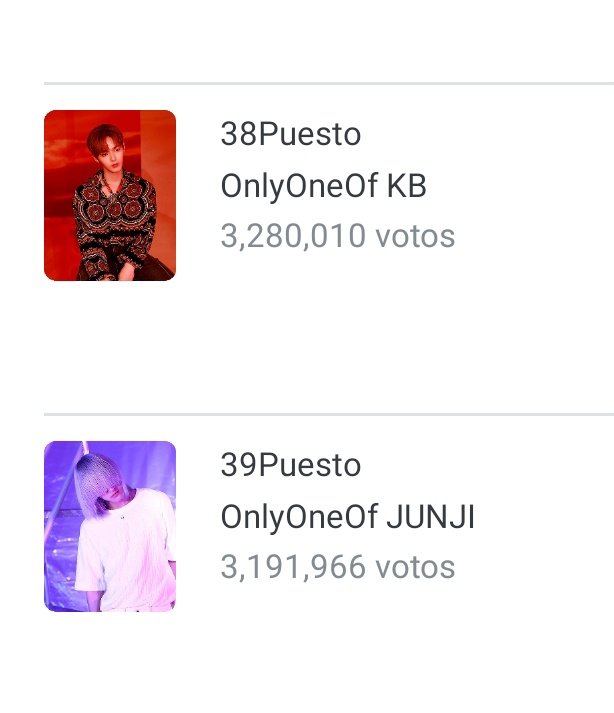 [#VOTACIÓN/📊]
Vota por Junji y KB en la aplicación Fanplus para que puedan tener un anuncio por su cumpleaños.
Período de votación:
📍Termina en 8 días.

Necesitamos 8M de votos para cada miembro. Vamos lyOns a votar!!🦁❤️

#OnlyOneOf #온리원오브
#Instinct_Part2 #lyOnVota