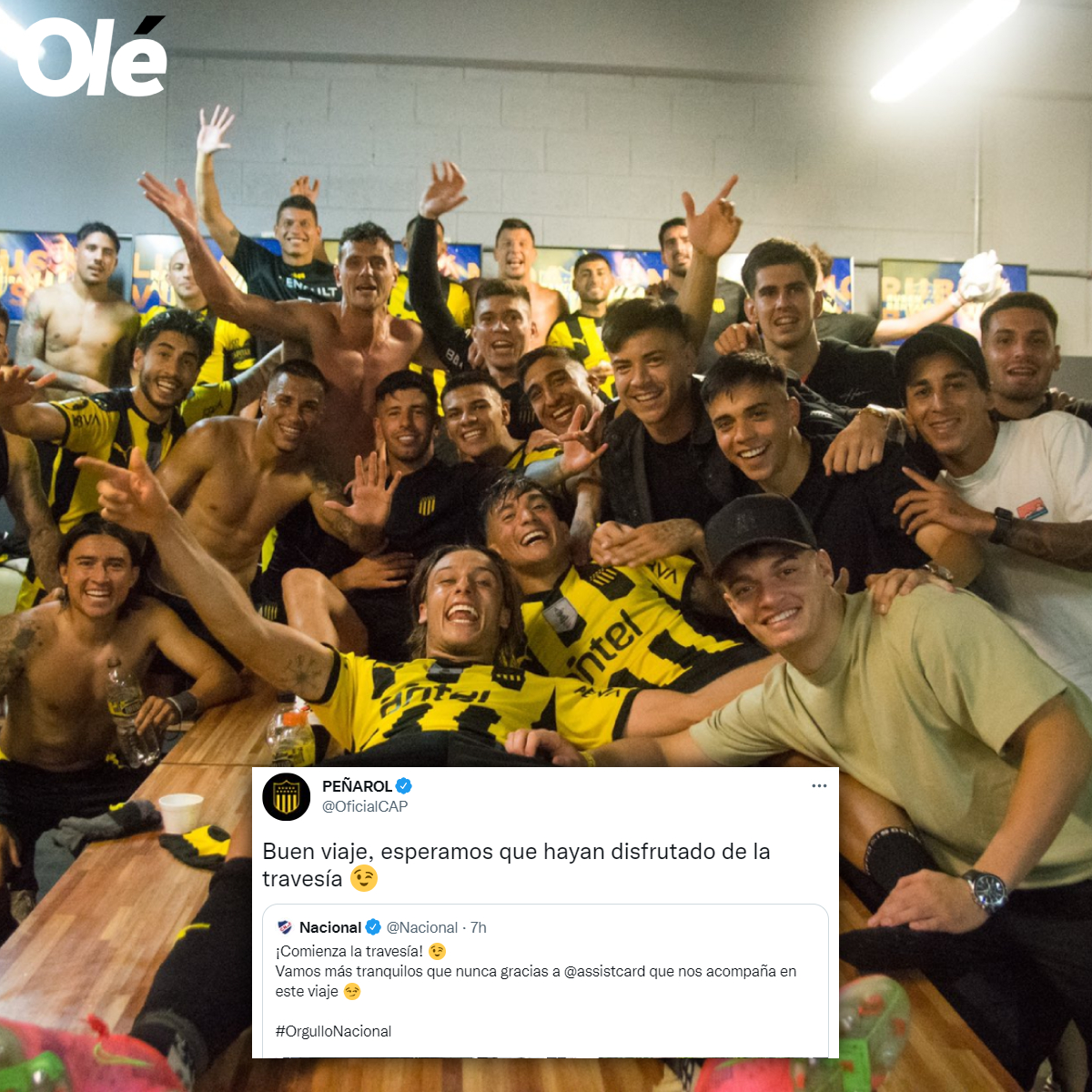 DiarioOle's tweet photo. Peñarol no tardó en gozar a su clásico rival en las redes sociales después de ganarle (1-0): le respondió este tuit con una chicana y arremetió con otros posteos marcando la diferencia en el historial 🇺🇾

https://t.co/WREc4f4ZBt https://t.co/Wg9JmlL5HF
