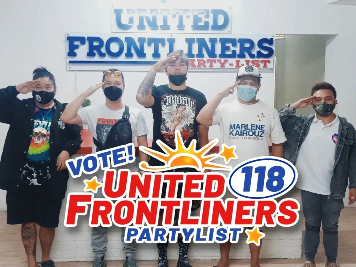 Ufph_2018's tweet photo. IBOTO!!!  

UNITED FRONTLINERS PARTYLIST, #118 SA BALOTA!

"Nagkaka1sang boto para sa United Frontliners Partylist" 
#UnitedFrontlinersPartylist  #118sabalota https://t.co/kKClX7VNaN