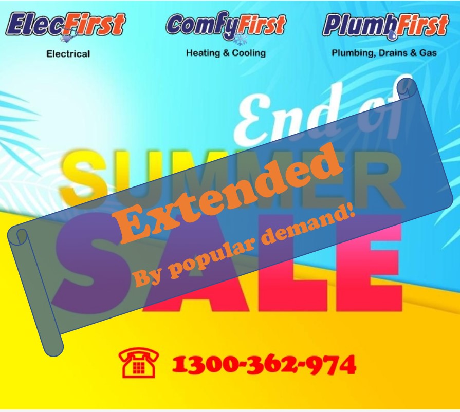 ElecfirstL's tweet photo. Our “End of Summer Sale” has been extended another week. So you can still save - just mention this tweet when booking your job in this week! All jobs eligible. It couldn’t be easier to save some money! We’ve got your home covered! ☎1300362974 @ElecfirstL  #endofsummer #elecfirst https://t.co/fmfStx1oq7