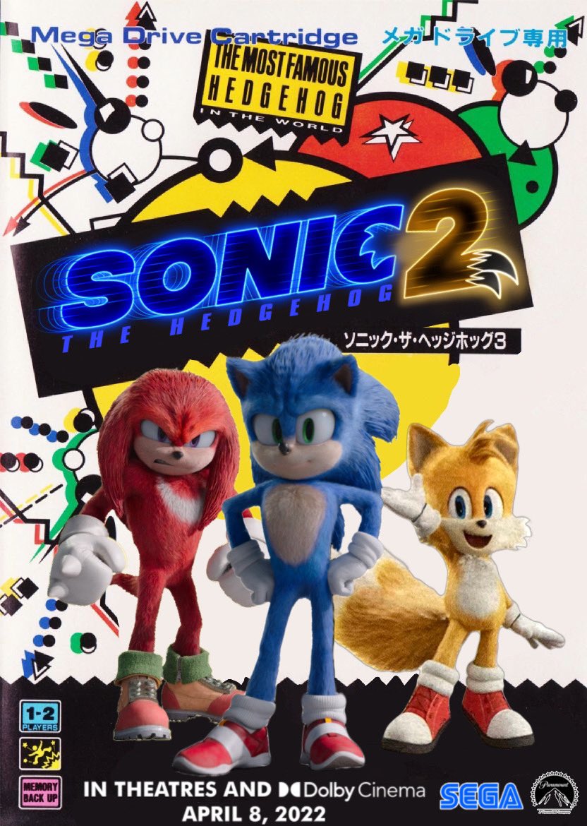 RT @sonicfan12322: My fan made sonic movie 2 poster #SonicMovie2 https://t.co/tSjCdrhzXA