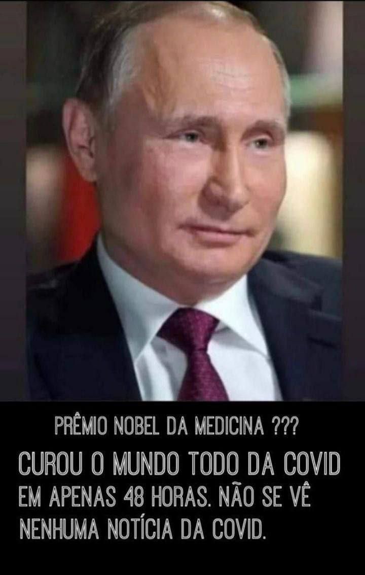 Prêmio Nobel de Medicina! Curou a Covid