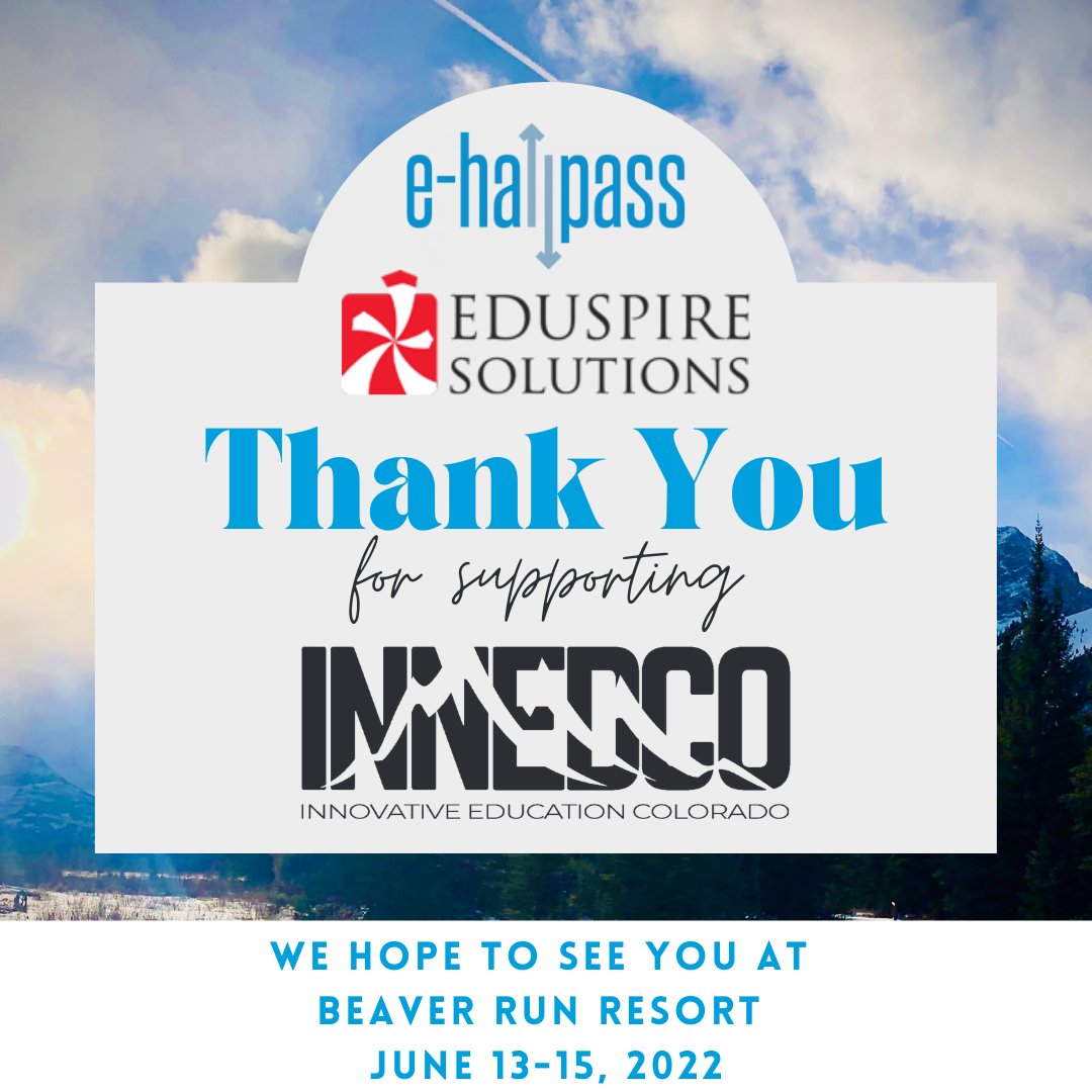 InnEdCO's tweet photo. Thank you to @Software4Ed for supporting @InnEdCO. We hope to see everyone this summer @BeaverRunResort, June 13-15, 2022! #weareinnedco #innedco2022 #edcolo #edtech #edchat #k12 #eduspiresolutions #ehallpass #sponsors https://t.co/8xb6xImmbI