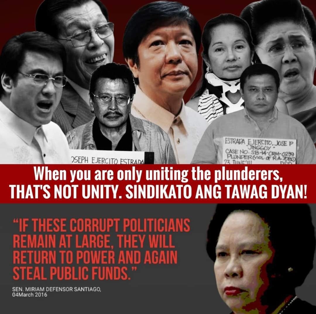 Yumyumako063's tweet photo. @iMthinkingPinoy Uniteam ng mga magnanakaw https://t.co/D2Y5qxZAf9