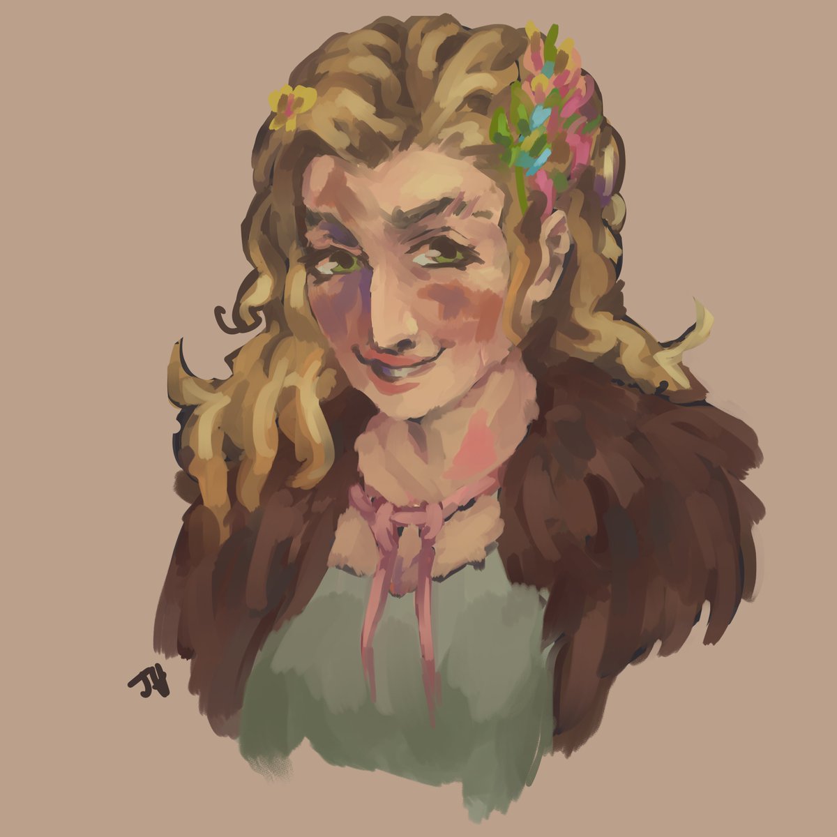 Jayhandlearts's tweet photo. Also hi oops I forget to post art, here's my sorc-lock Nastya who was raised by literal hags. She's....unhinged https://t.co/MOGTawtDeb