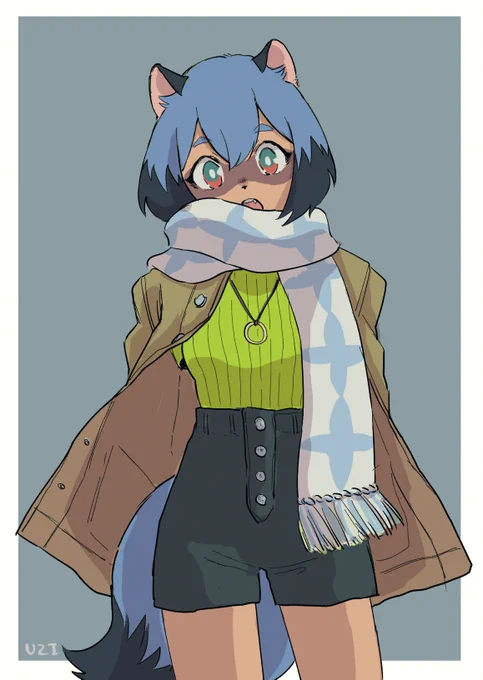 冬のたぬきちゃん 