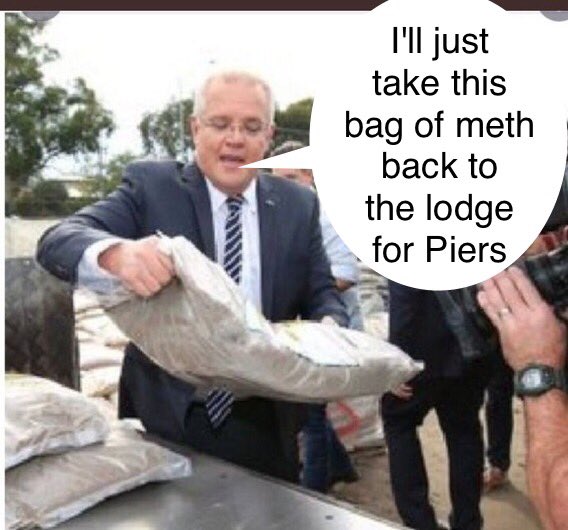 scottachange's tweet photo. @Loud_Lass #LNPCrimeFamily #ScottyFromPhotoOps
#meth #PiersMorgan #AbsoluteCUNT https://t.co/d6Mf2ZJITC