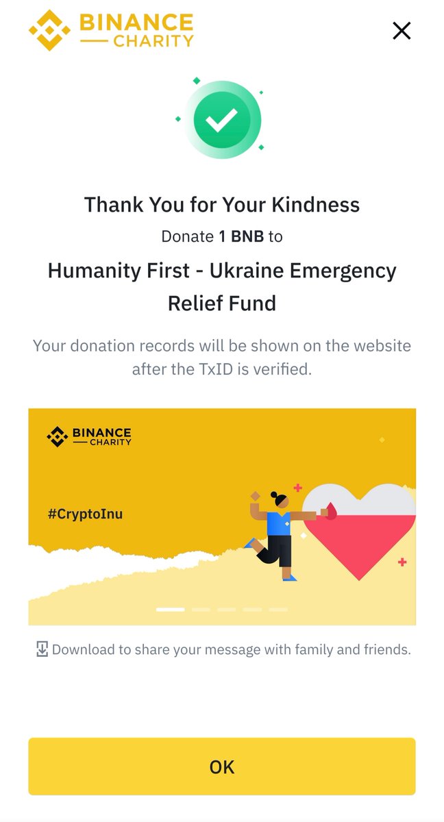 Every #BNB  count, we will keep donating. If #memecoin do charity.