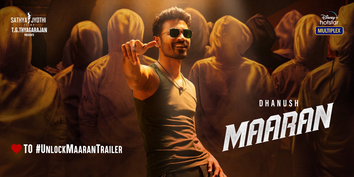 For the 1st time, #MaaranTrailer-ah Neenga release panna poreenga! ❤️ to #UnlockMaaranTrailer