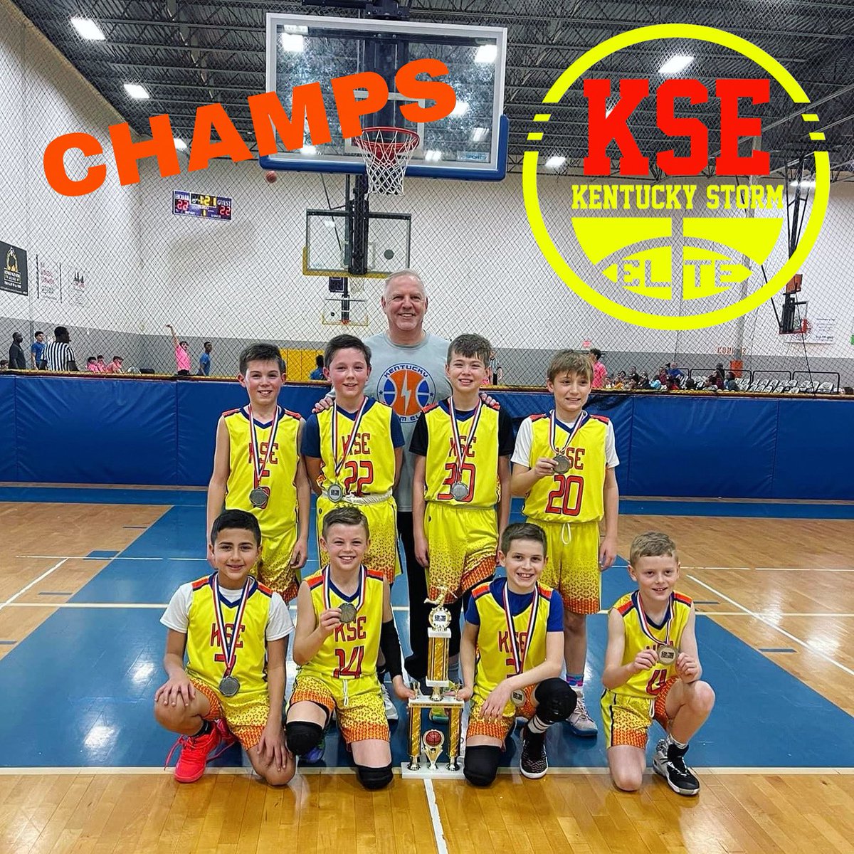 KyStormElite's tweet photo. 🔥🔥 CHAMPS 🔥🔥
Congrats KSE 2030 FLYNN for bringing home another 🏆TOURNEY CHAMPIONSHIP🏆 You’re looking at the #CocaColaClassic CHAMPS! 🥇 Way to play boys! 💙 

#KSE #KyStormElite #CoachFlynn #champs #aau #letsgo https://t.co/bkwrw7F6tA