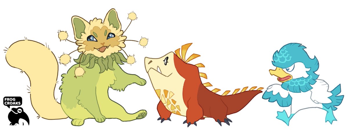frog_croaks's tweet photo. How are we feeling about the pokemon scarlet and violet starters fellas #PokemonScarletViolet https://t.co/hxqBJLl4XG