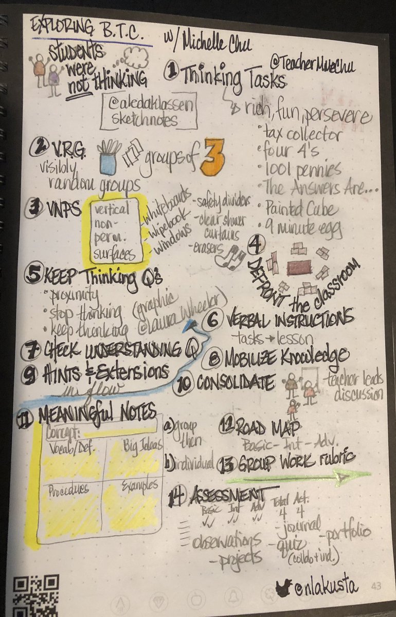 nlakusta's tweet image. Day 2 of #buildmathminds22 and some of my #sketchnotes from @marian_small @TeacherMmeChu @BuildMathMinds @dhabecker #mathchat #abed - have some great 🔢 takeaways