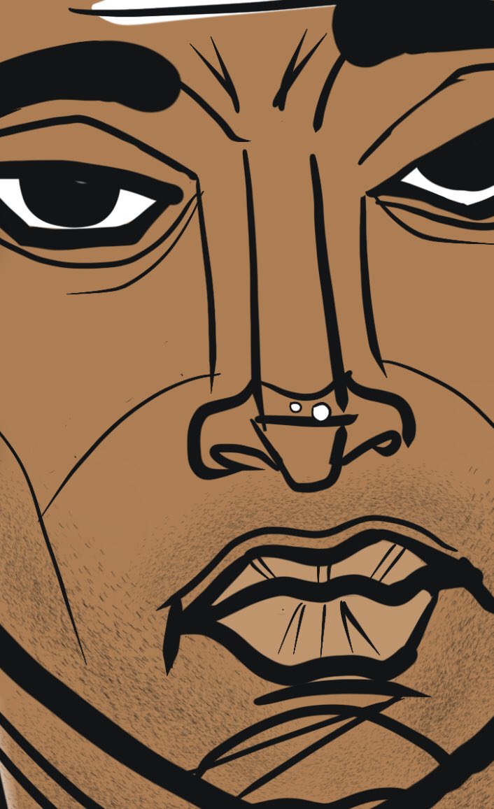 ob_neckbrace's tweet photo. Paul Mooney (2021) (cropped/ wip). This is a commissioned piece started in December. Completing piece shortly. What do you think?
#commissionsopen #ltunderwoodartist #outsiderart #paulmooney #onsalenow #illustration https://t.co/70dd29YIZm
