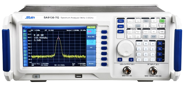 SA9100 Series
Inexpensive RF Spectrum Analyzer
Features
* Frequency Range: 9kHz to 3.0GHz
* DANL: -135dBm Typ.
* Phase Noise: -80dBc/Hz (10kHz offset)
* Amplitude Resolution: <1.5dB
* RBW: 1Hz to 1MHz, step 1-3-10
* Tracking Generator optional
#SpectrumAnalyzers #Education