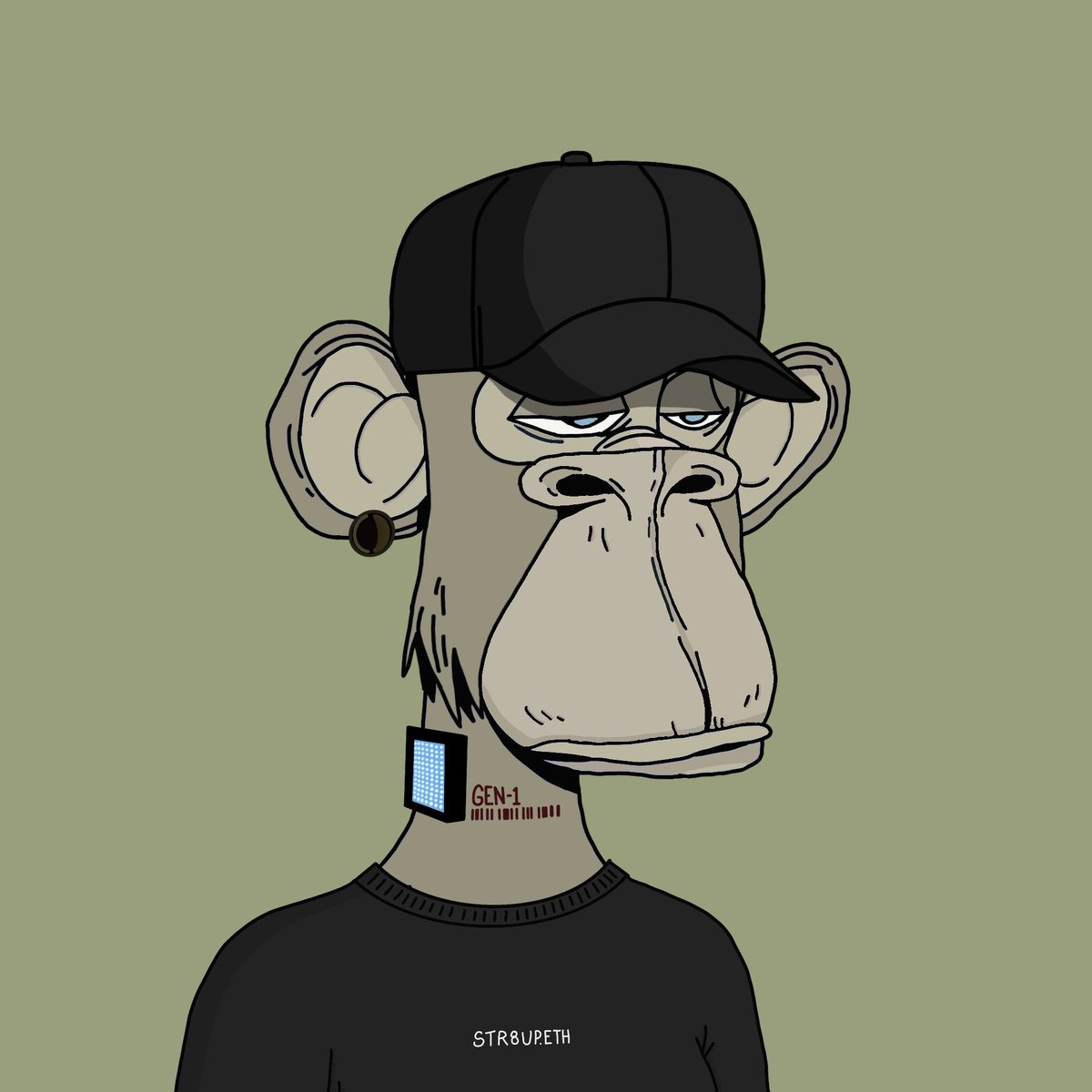 Str8upEth's tweet photo. My favorite Gen 1 @TheHumanoidsNFT 
The combination of the Two-Tone Sand with the Grey Cap is too fire #NoidGang https://t.co/U5AzfME1qY