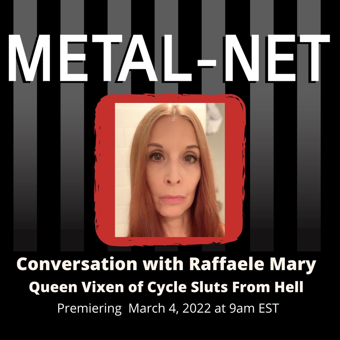 MetalNetTV's tweet photo. My new interview with Queen Vixen of the #cycleslutsfromhell premieres this Friday 9am ET https://t.co/uqy8MwSIq1