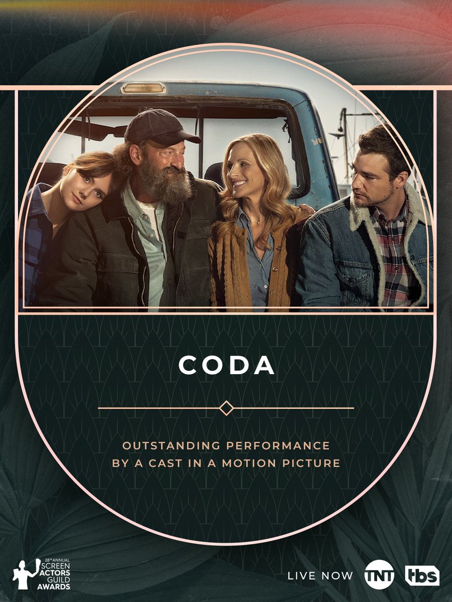 Massive congrats to the cast of CODA #sagawards