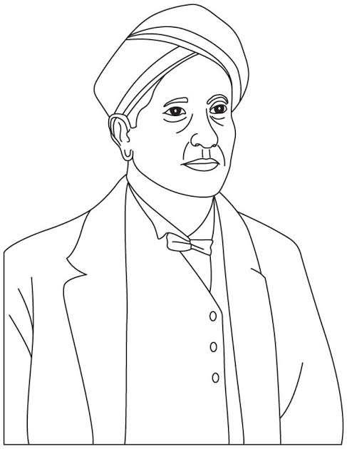 HOW TO DRAW C. V. RAMAN - YouTube