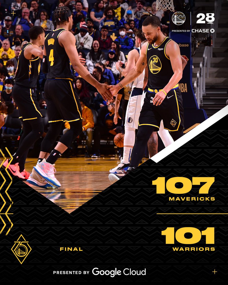 warriors's tweet photo. Not our night. https://t.co/7yrtmmmVHz