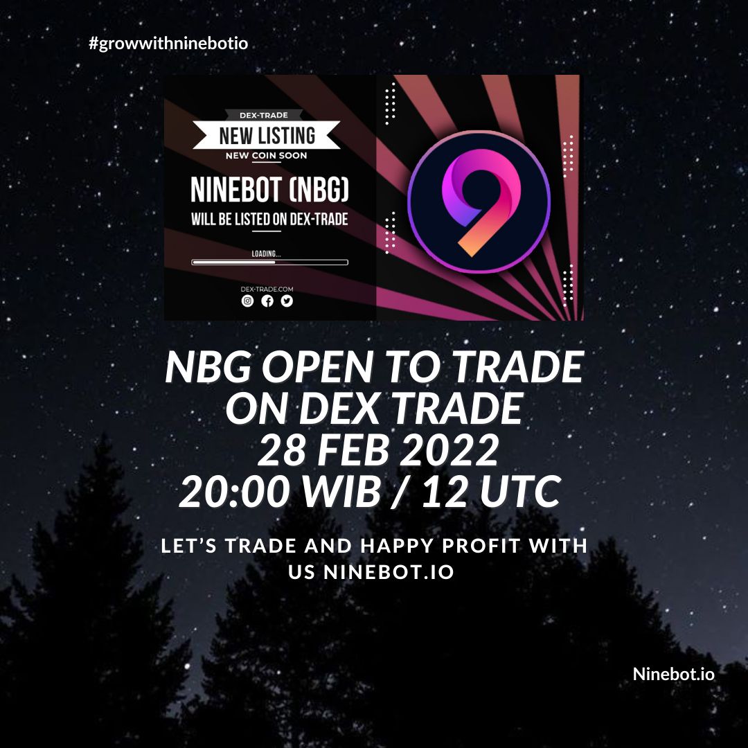Evi162's tweet photo. 🚀 *Ready Fly To The Moon*
https://t.co/ZJlD15DuPz (NBG)Starting Trade Today : 28 Februari 2002

🔥 *JOIN NOW*👇
 https://t.co/oW0so27mXN

@DEXTRADE
@OscarDarmawan @elonmusk @cryptohunter @PancakeSwap
@cz_binance
@Tokocrypto @TheCryptoLark
@WatcherGuru @NinebotIO
@WhalesGuru https://t.co/CzLnevfmg8