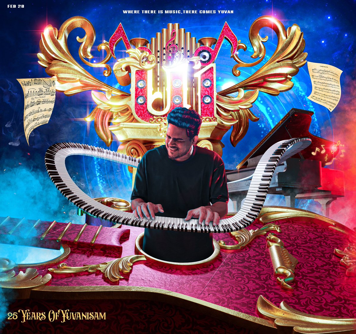 TCYMoffl's tweet photo. Here Comes the Maestro’s Master…
Silver Jubliee for the King @thisisysr.

#25YearsOfYuvanism #25YearsOfYUVANISM 

@TCYMoffl 

#YuvanShankarRaja #YuvanSilverJubliee #Yuvan #U1 #TempleCityYuvaniansMadurai #TCYM https://t.co/Qp2lZrG80Z