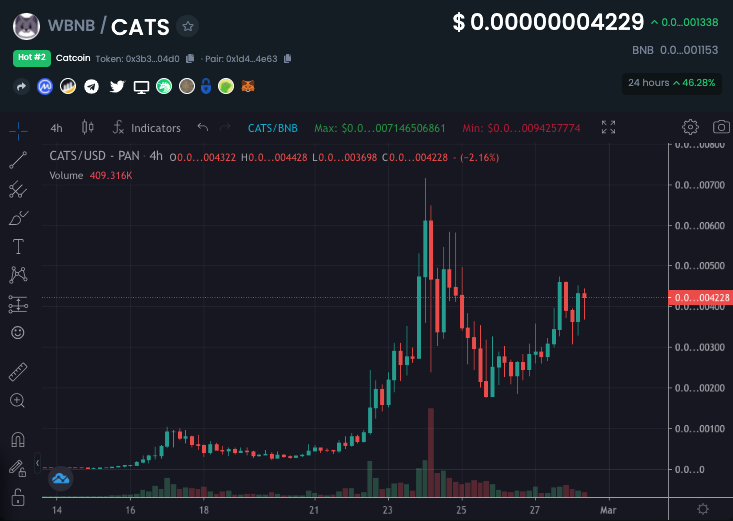 cryptogems555's tweet photo. IMAGINE MISSING OUT ON #catcoin THIS YEAR😅 YOU HAVE BEEN WARNED. @catcoinbsc #bscgems #binancecat #catcoin 

https://t.co/2Z0ud1xHFk

https://t.co/NTeHr2WfUz

So Bullish... https://t.co/lkYaI2TiSK