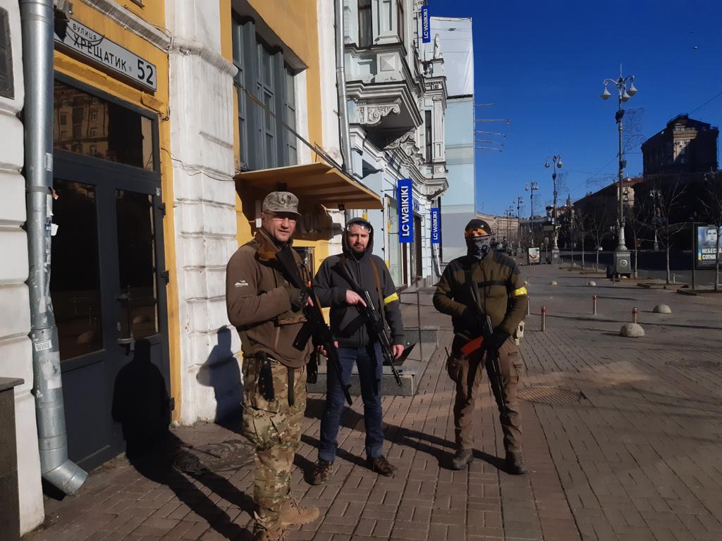 Obrońcy centrum Kijowa
Na co dzień:
kierowca, inżynier, pedagog
Teraz