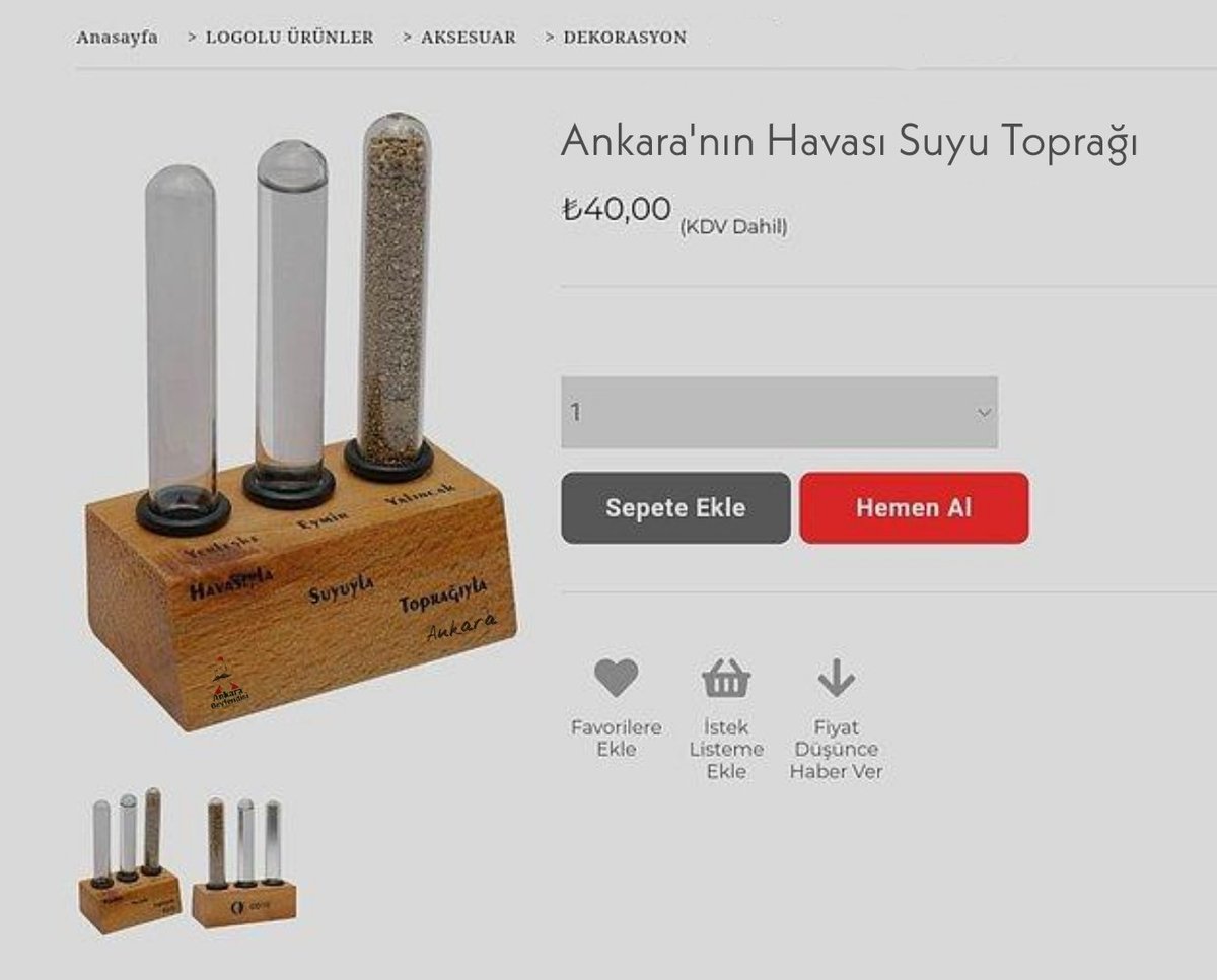 Bu ürün Ankara hasretini bitirir.. milyon satar😎