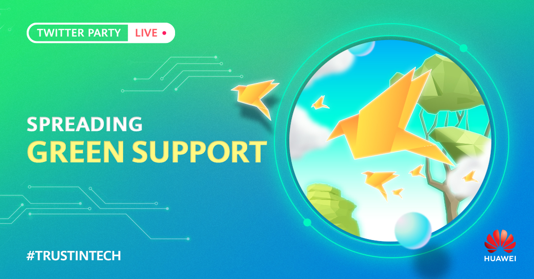 Huawei's tweet photo. Q3. Huawei is helping other companies reduce their emissions through tech. How can companies help each other to reduce their carbon footprint? Share your insights!

#TrustInTech #MWC22 #MoreBitsLessWatts #LightingUpTheFuture #GreenICT https://t.co/0dl4LtbZyl