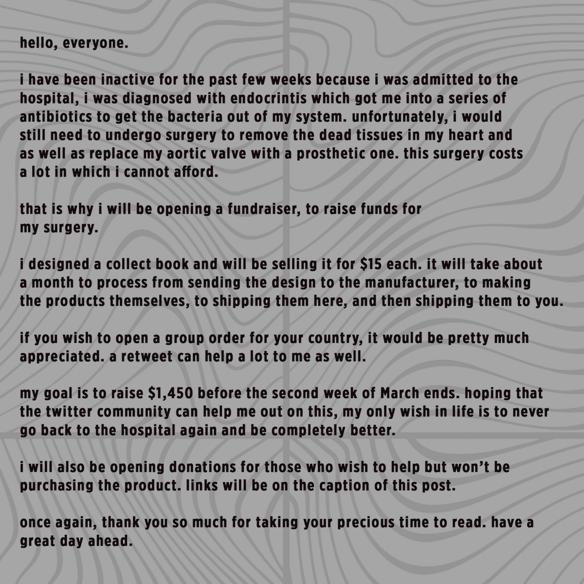 _shiningyeo's tweet photo. hello everyone, hoping that i can get a little bit of your time to read. please help me retweet this too, it really means a lot to me. 🙏

order here: https://t.co/hsDSO49hE6
donate here: https://t.co/NT9FrJ6QSh

@ATEEZofficial #ATEEZ #에이티즈 https://t.co/RpR9GHYTDi