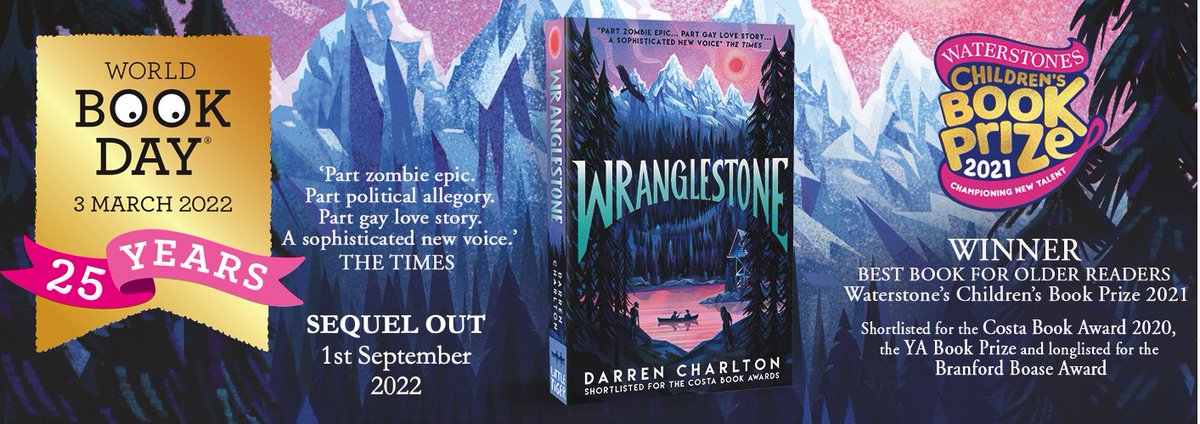 To mark World Book Day, artist @karlj_mountford &amp; me are giving away 3 personally signed AND doodled copies of WRANGLESTONE. Just like &amp; retweet &amp; 3 winners will be chosen at random on the day. Worldwide welcome🌎🏳️‍🌈