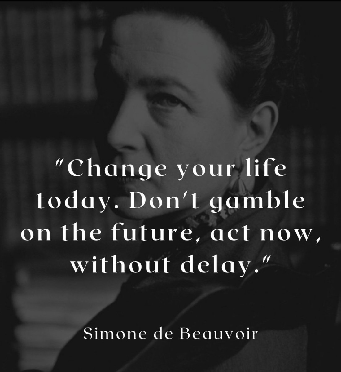 "Change your life today. Don't gamble on the future, act now, without delay."