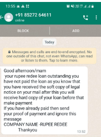 <a href="/RupeeRedee/">Rupee Redee</a> -Is your company agents are so powerful and can send legal notices in whatsapp illegally?
<a href="/dir_ed/">ED</a> -Please take action and save Indians