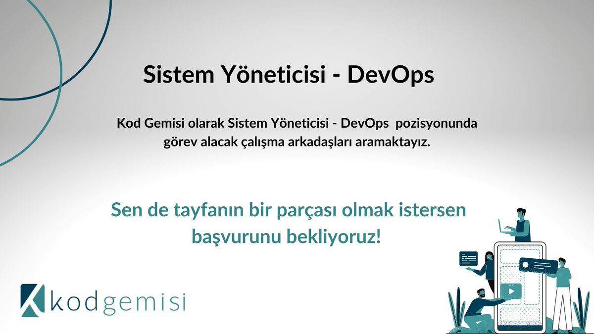 kodgemisi's tweet photo. 🚀 Ekibimiz Büyüyor! 

Sistem Yöneticisi - DevOps pozisyonunda görev alacak yetenekli, dinamik, deneyimli bir ekip arkadaşı arıyoruz.

İlanımıza başvuru için 👇

https://t.co/Dvb3g6tfVO

#kodgemisi #atlassian  #devops #sysadmin #hiring https://t.co/waYhyfjjKJ