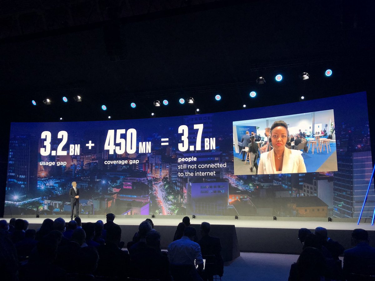 MWC (@mwchub) on Twitter photo Globally 3.2 billion people live in areas covered by #mobilebroadband but don’t use mobile internet. <a href="/MusoniPaula/">Paula Ingabire</a> tells <a href="/MatsGranryd/">Mats Granryd</a> how #Rwanda is reducing the usage gap with digital skills training
#DigitalInclusion Globally 3.2 billion people live in areas covered by #mobilebroadband but don’t use mobile internet. <a href="/MusoniPaula/">Paula Ingabire</a> tells <a href="/MatsGranryd/">Mats Granryd</a> how #Rwanda is reducing the usage gap with digital skills training
#DigitalInclusion