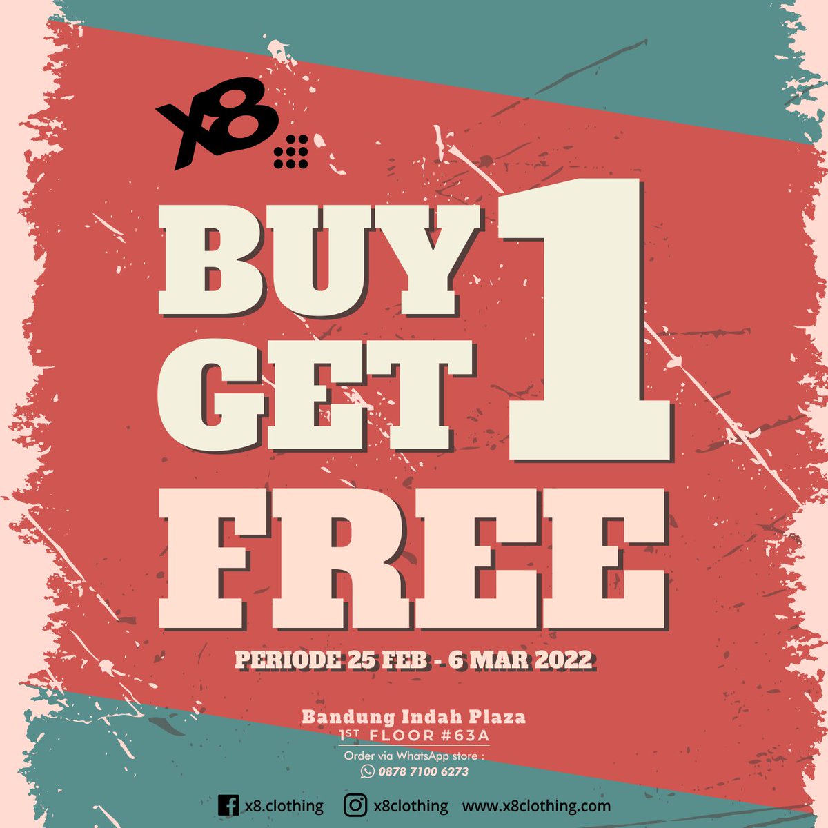 Kesempatan yang gak dateng 2x nih! Kamu bisa bayar 1 dapet 2 loh 😍
Ga perlu bingung mau yang ini atau yang itu, langsung ambil dua-duanya!
PERIODE TERBATAS 25 Februari - 6 Maret 2022