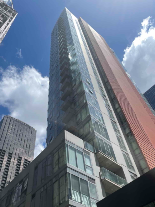 CladdingSafeVic's tweet photo. Cladding rectification is complete on another one of Melbourne’s high rise buildings. With thanks to owners, project manager Sedgwick and contracted builder Hamilton Marino for their collaboration with CSV on this project. #claddingsafety https://t.co/iRrryFYyuV