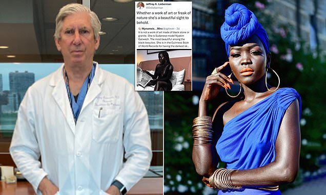 MARADIOFM's tweet photo. L’université de Colombia aux USA a annoncé cette semaine la suspension de son chef de département de Psychiatrie Jeffry Lieberman pour des propos jugés racistes et sexistes .Le professeur a qualifié la Top Modèle soudanaise Nyakim Gatwech de monstre de la nature .#RFMINFO https://t.co/AiaPtEwweU