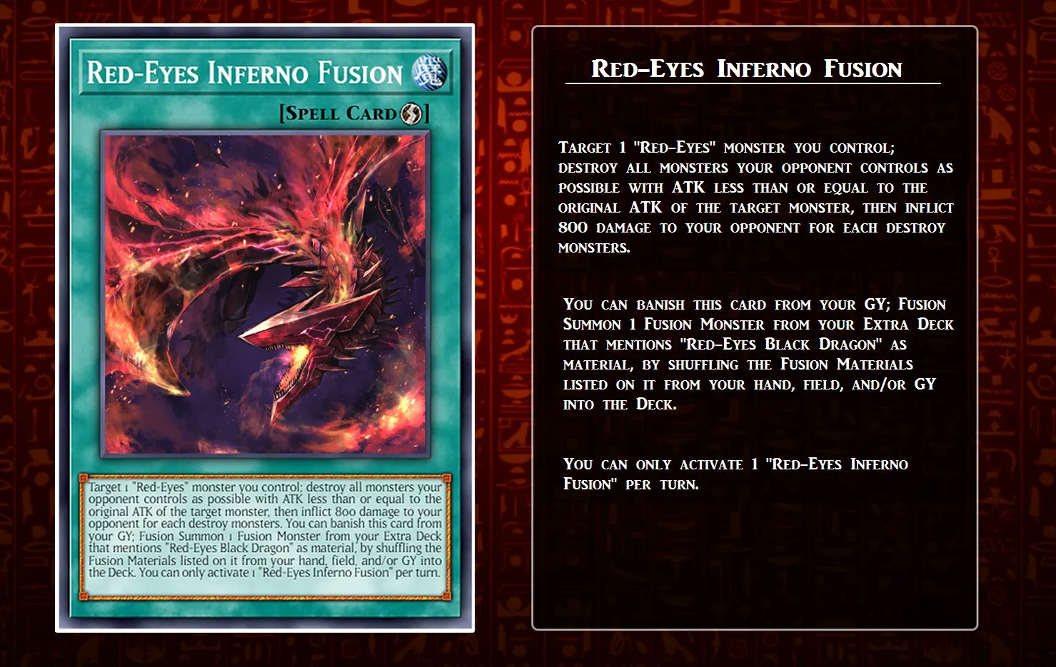 GRIF on Twitter: "Listen up #Konami give the Red-Eyes community a better Fusion card or give "Red-Eyes Fusion" a errata ban "Red-Eyes Dark and before people say