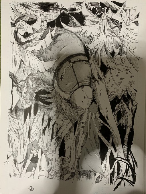 これは初めて描いた漫画で納得いかずにボツにしたものなんですが、初めてにしてはうまくて私すげーってなってます。 