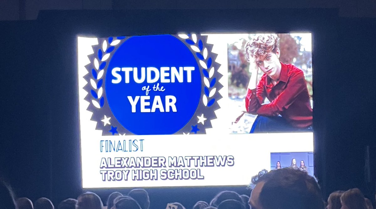 Our FAV finalist! Student of the Year in our hearts! <a href="/TroyStugo/">Troy High StuGo</a>