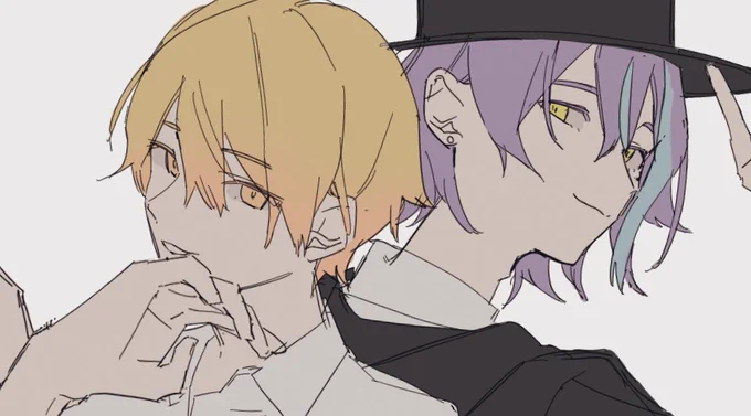 落ち着くためにナンセンスなワンツー描いてるけど顔が良い.......... 
